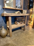 Console primitive chêne orme 