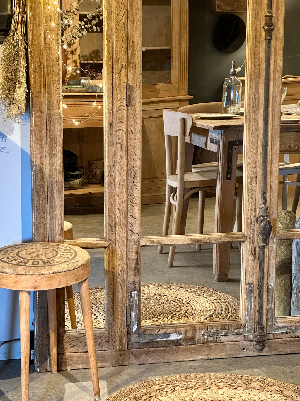 Magnifique miroir chêne