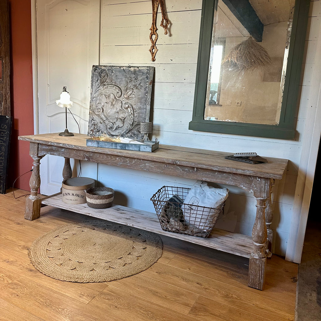 Ancienne table de drapier ou console