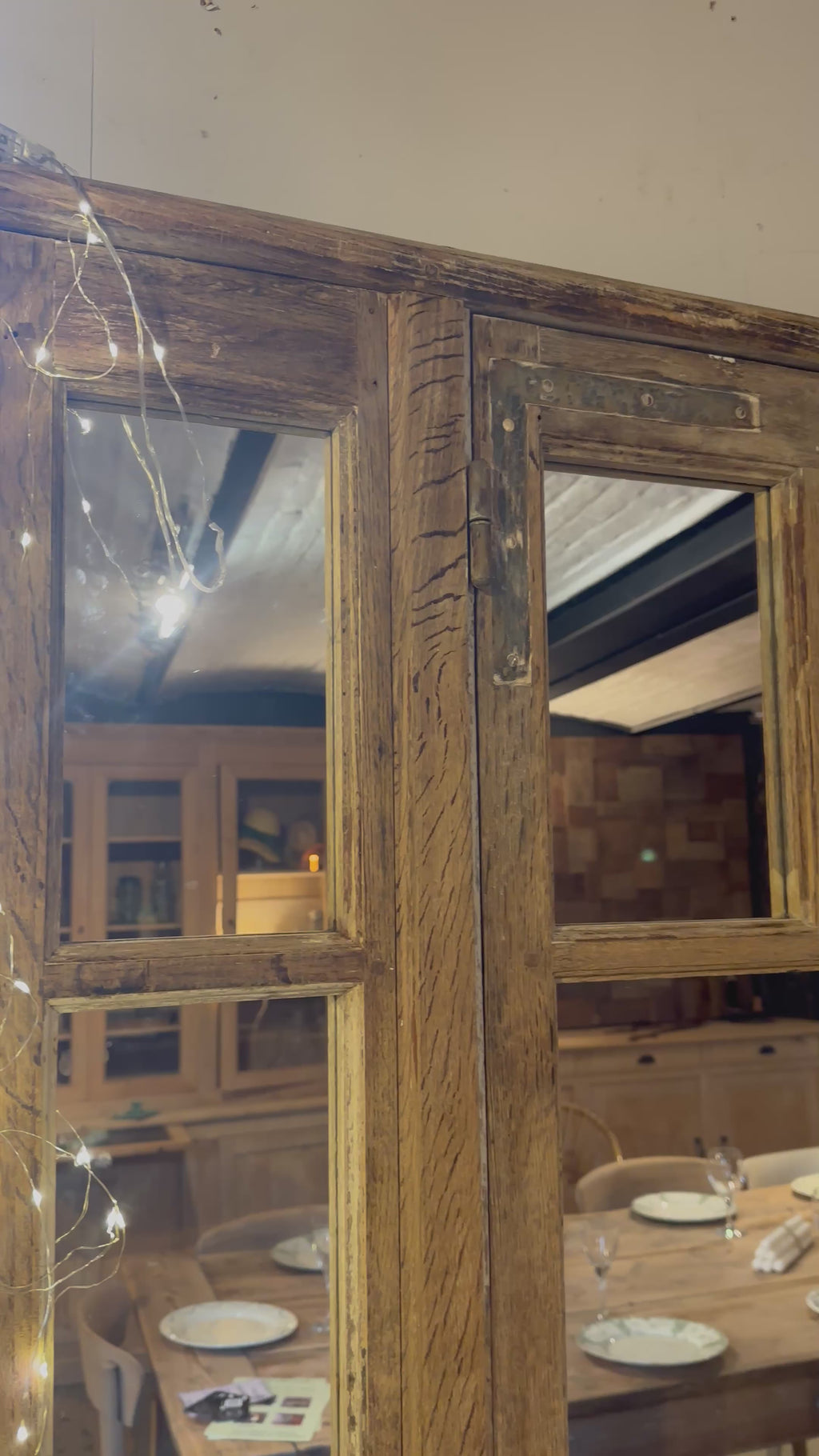 Magnifique miroir chêne