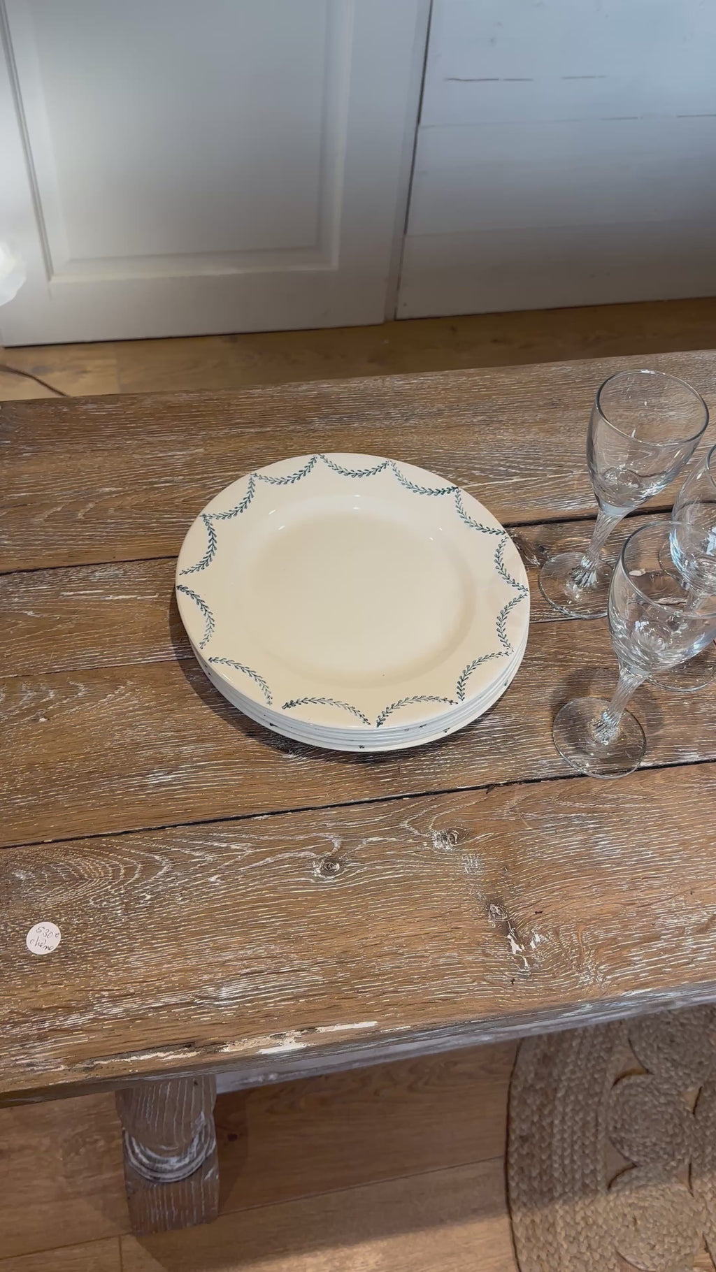 Ancienne table de drapier ou console